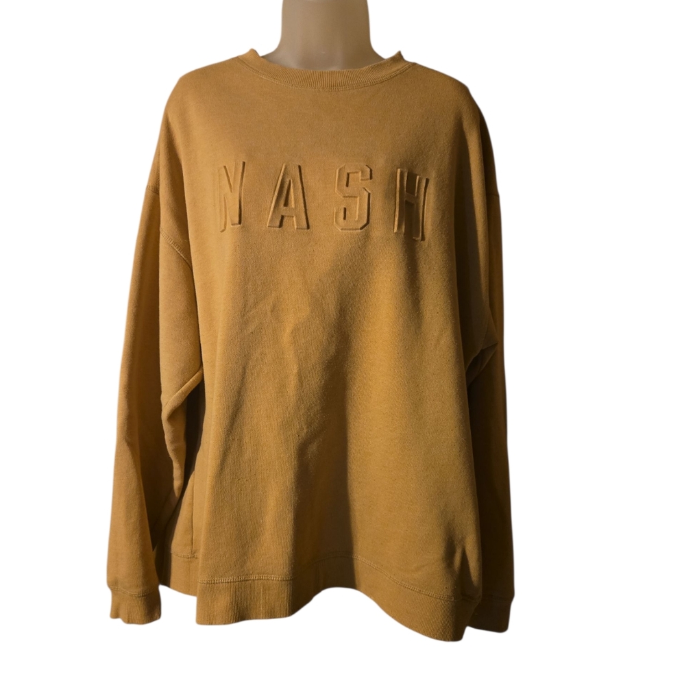 The Nash Collection Sz XL/2XL NASH Sweatshirt Nashville Puff Lettering Womens